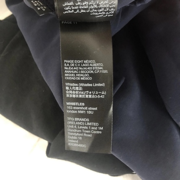 Whistles Women Sz 4 Madison pants slacks
blue elastic drawstring waist - Picture 10 of 10